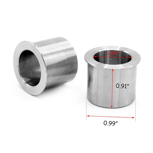 Wheel Bearing Reducers 1" to 3/4" Axle Reducer Spacer Compatible with Harley Chopper Bobber Models Wheel Bearings...