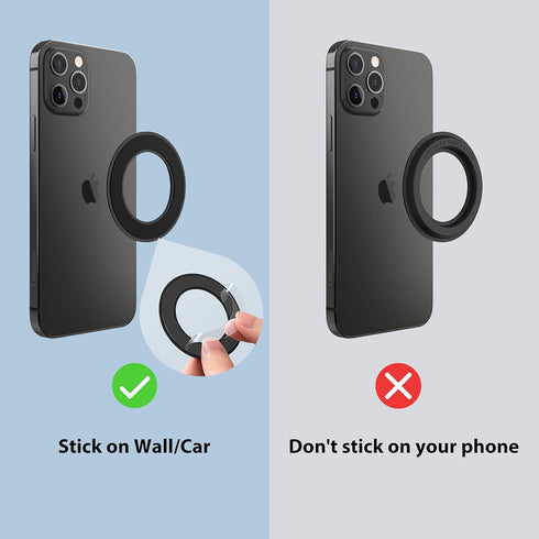 Nillkin Magsafe Wall Mount Magnetic Shower Phone Holder, 2 Pack SnapHold Magnetic Sticker for iPhone 15 14 13 12 Pro Max/Pro, Magsafe Phone Mount ...
