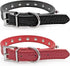 Enjoying Spiked Dog Collar Spiky Cat Collar Leather Adjustable Pet Collar Kitten Puppy Spike Collar, Red Small...
