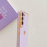 phylla Compatible with Samsung Galaxy S21 FE 6.4” 5g Phone Case Luxury Plating Cute Love Heart Side Small Pattern Case Full Camera Protection Soft...