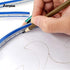 40cm Flexible Curve Ruler Woodworking, Plastic Measure Tool for Drafting Engineering Drawing- Multi Color...