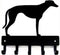 Greyhound Key Holder for Wall - Small 6 inch Wide with 5 Hooks - Made in USA...