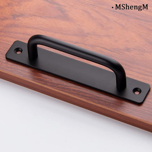 4Pack Black Sliding Barn Door Handles Push Pull Bar Handles Wooden Door Glass Door Handles Heavy Duty Aluminum Doors Steel Gate Handles...