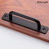 4Pack Black Sliding Barn Door Handles Push Pull Bar Handles Wooden Door Glass Door Handles Heavy Duty Aluminum Doors Steel Gate Handles...
