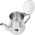 Teapot, 500 ML Stainless Steel Tea Pot Tea Kettle Cold Short Spout Pour with Removable Infuser Gooseneck Modern Teapot for Home Kitchen Hotel Rest...