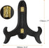 uxcell 7" Easel Plate Holder, Wooden Folding Display Stand Black for Decorative Picture Frame...