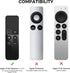 AhaStyle Protective Case for Apple TV Siri Remote with AirTag Holder, Anti Slip Silicone Cover Compatible with 2016 Apple TV HD and 4K (Black)...