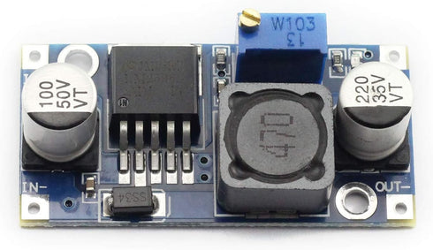 Maxmoral 2pcs DC-DC Buck Converter Power Module 3A Adjustable Step-Down LM2596 Voltage Regulator 24V to 12V 5V 3V...