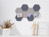 8 Pcs Hexagon Felt Bulletin Board Tiles, Self Adhesive Felt Pin Board Wall Tiles for Photos, Pictures, Memos(Gray Camel)...