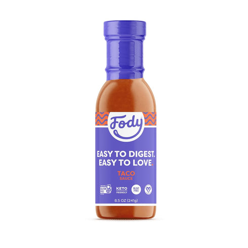 Fody Foods Vegan Taco Sauce Marinade, Avocado Oil & Red Sauce, Low Fodmap Certified, Sensitive Recipe, No MSG, Gut & IBS & Keto Friendly, 8.5 Ounc...