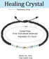 Jewever Aquamarine with Blue Sandstone Anklet Bracelet for Women Good Luck Star Charm Gem Stones Yoga Meditation Healing Crystals...