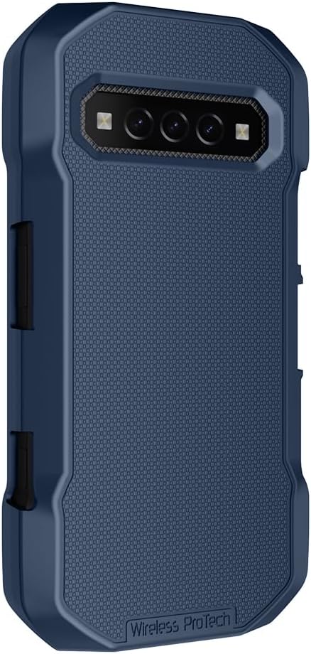Case Compatible with Kyocera DuraForce PRO 3 (E7200), Protective Textured Case and Screen Protector (Navy Blue)......