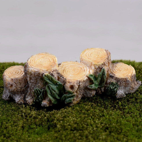Miniature Resin Stump Micro Landscape Fairy Garden Ornament Mini Doll House Outdoor Landscape Decor Outdoor Statues...