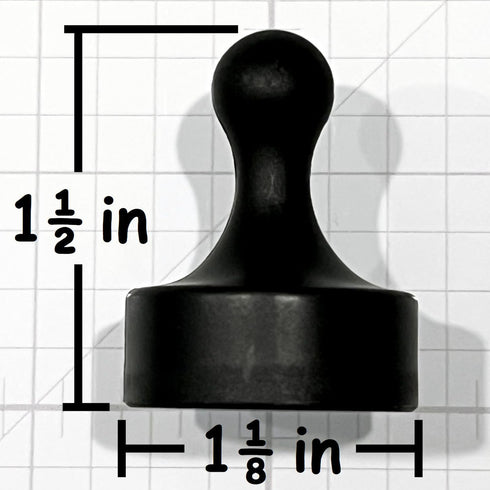 GLASSBOARD STUDIO Powerful Neodymium Magnets, Pawn-Shaped - Strong Fridge/Refrigerator and Whiteboard Magnet, Ideal for Office, Kitchen, Crafts - ...