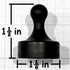 GLASSBOARD STUDIO Powerful Neodymium Magnets, Pawn-Shaped - Strong Fridge/Refrigerator and Whiteboard Magnet, Ideal for Office, Kitchen, Crafts - ...