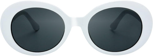 The Fresh Clout Goggles Oval Mod Retro Vintage Kurt Cobain Inspired Sunglasses Round Lens Gift Box...