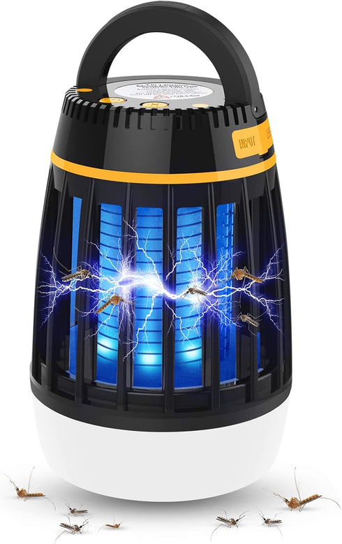 Mosquito Killer, 3 in 1 Bug Zapper,Waterproof Insect Fly Trap for Outdoor & Indoor,LED Lantern, Emergency Power Supply 2000mAh for Home, Camping, ...