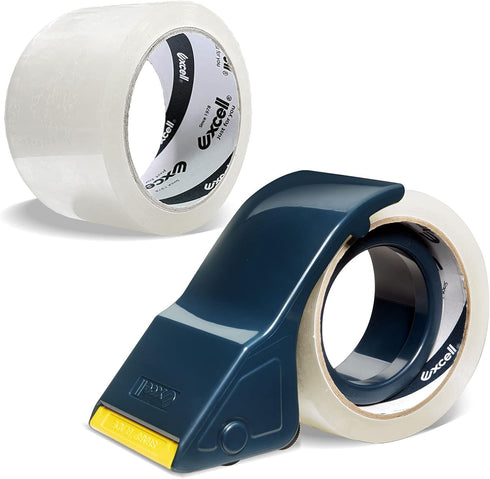 Excell Lightweight Packaging Tape Dispenser, 2 Inch Wide Hand-held Tape Gun for Office Moving, Mailing and Storages (1 Gun + 2 Tapes)...