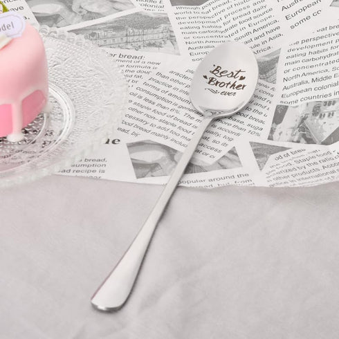 Best Brother Ever Spoon Gifts from Brothers Sisters, Brother Birthday Gifts for Little Big Brother Graduation Gift for Bro Engraved Brother Spoon ...