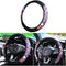 Car Steering Wheel Cover, Soft Breathable Anti-Slip Auto Steering Wheel Protector Fit 15 Inch, Universal Vehicle Interior Accessories for Cars, SU...