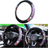 Car Steering Wheel Cover, Soft Breathable Anti-Slip Auto Steering Wheel Protector Fit 15 Inch, Universal Vehicle Interior Accessories for Cars, SU...