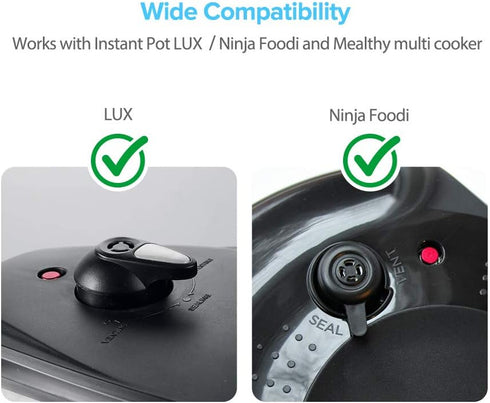 Steam Diverter Pressure Release Valve Accessories Compatible with Instant Pot LUX, Ninja Foodi, Crock-Pot Express and Power Pressure Cooker,By SiC...