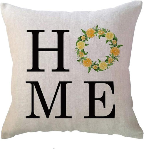ULOVE LOVE YOURSELF Farm Fresh Lemons Throw Pillow Case Summer Farmhouse Decor Pillow Case Lemon Wreath/Lemon Truck/Lemon Yellow Decorative Cushio...