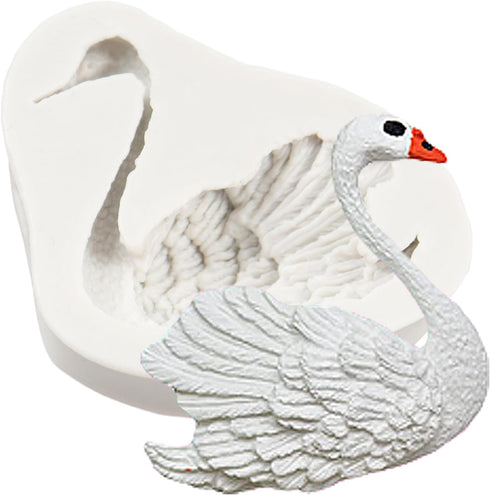Swan Silicone Fondant Molds For Chocolate Cupcake Topper Cake Decoration Candy Polymer Clay Gum Paste...