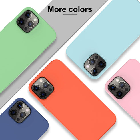DEENAKIN Compatible with iPhone 13 Pro Max Case with Screen Protector,Soft Flexible Silicone Gel Rubber Bumper Cover,Slim Fit Shockproof Protectiv...
