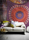 Popular Handicrafts Tapestry Wall Hanging Hippie Mandala Bohemian Hippy Psychedelic Design Indian Peacock Meditation Gypsy Tapestries Bedspread 54...