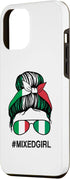 iPhone 14 Plus Nigeria Italy Flag Nigerian Italian Messy Bun Case...