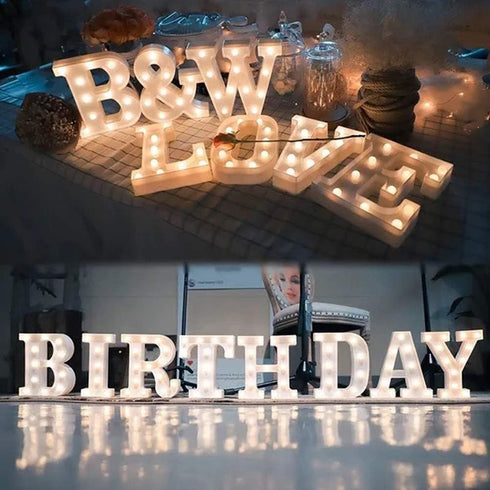 MUMUXI Marquee Light Up Letters Battery Powered LED Alphabet Lights for Party Wedding Birthday Christmas Home Bar Decoration Lighted Sign (A)...