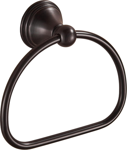 WOLIBEER Bronze Towel Ring,Bathroom Hand Towel Holder Oil Rubber, Round Hand Towel Rack Hanger Wall Mounted Farmhouse Bath Accessories...