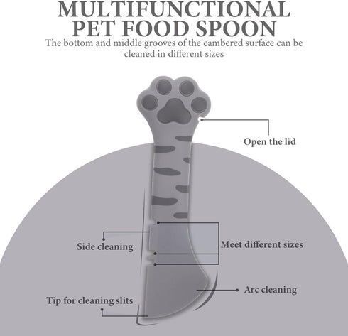 ULTECHNOVO 5pcs Cartoon Opener Multifuctional Cat Multi- Functional Opener: Storage Accessory Spoon Short Manual Food Feeder Dogs Pet Handle Table...