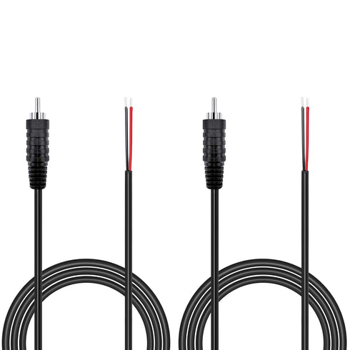 Pixelman(18AWG 3.3ft Heavy Gauge Speaker Wire RCA Adapter Plug to Bare Wire,RCA Connector Speaker Audio Cable for TV Amplifier Receiver,Speakers S...