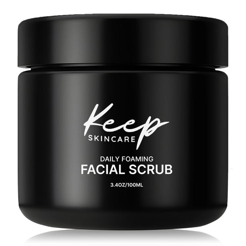 Daily Foaming Facial Scrub, Jojoba Oil, Argan Oil with Organic Sugar & Essential Oil Blend, Nourish Your Skin, Exfoliating Face Wash to Remove Dir...