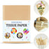 NEBURORA 120 Sheets Kraft Tissue Paper 14 x 20 Inches Brown Wrapping Tissue Paper Bulk Kraft Wrap Paper Sheets for Gift Bags Packaging Floral Fill...