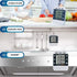 Digital Dual Kitchen Timer for Cooking, 3 Channels Count Down/up Triple Multi Timers for Food, Magnetic Memory-Preset Large-Display Adjustable Ala...