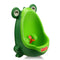 Cute Frog Potty Training Urinal for Boys with Funny Aiming Target - Blackish Green...