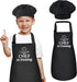 Kids Apron and Chef Hat Set, “CHEF in training” Apron Adjustable Child Apron Chef in Training Funny Apron...