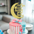 Love You To The Moon and Back Cake Topper - Gold Glitter Cake Decoration for Wedding Party...
