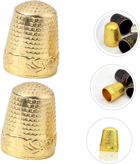 PLAFOPE 10pcs Thickened Thimble Finger Cot Quilting Thimble Fingertip Thimble Portable Sewing Thimble DIY Thimble Finger Thimble Small Finger Need...