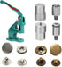 Snap Button Die 4pcs Silver Stainless Steel Hand Pressing Machine Parts Replacement Kits for Hand Press Machine, Fixing and Fastening Baby Clothes...
