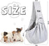 Dog and Cat Sling Carrier, Dog Carrier with Adjustable Opening Strap, Travel Bag for Small Dogs and Cats, Outdoor Travel Sling Carriers (Grey)...