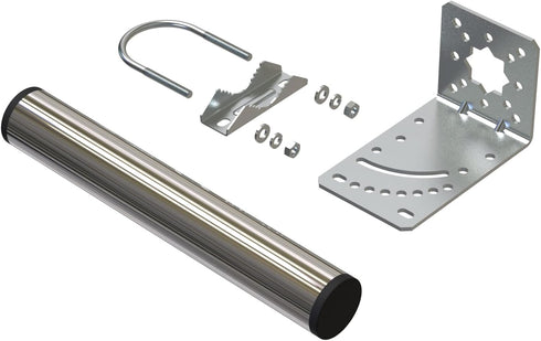 1.5" Diameter Antenna Mount Pole Bracket to Wall for Outside Antenna Weather Station 10" Length Universal Antenna Mast Mounting Pole Clamp Adjusta...