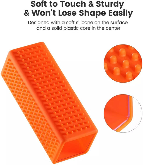 New Pet Dog Cat Hair Remover Hollow Rubber Cleaner Brush for Cars Furniture Carpet Sofa (Yellow)...