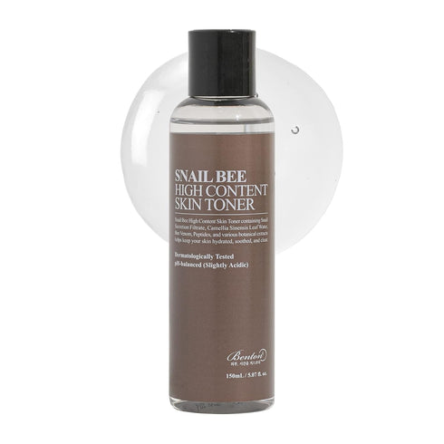 BENTON Snail Bee High Content Skin (Toner) - Snail Mucin Toner, Snail Mucin Essence Toner, Bee Venom Korean Toner, Korean Skin Care Snail Toner, F...