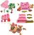 4Pcs/Set Forest Themed Fondant Molds Animal Tree Trunk Squirrel Mushroom Pinecones Lumberjack Gumpaste Chocolate Candy Mold Stump Birthday Cake De...