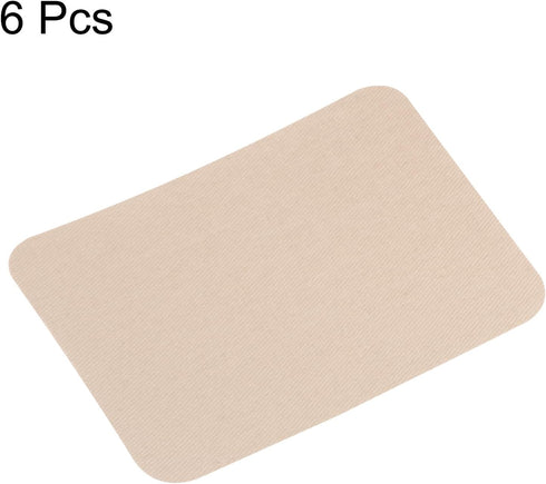 6Pcs Iron on Patches for Clothing Repair 3"x4-1/4" Fabric Patch Cotton Decorating for Clothes Pants Bag, Cream...