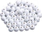 100 White Round Wooden Beads, 20mm Painted Loose Beads Smooth Spacer Beading Supplies for Garland Jewelry Necklace/Bracelets(4mm Hole)...
